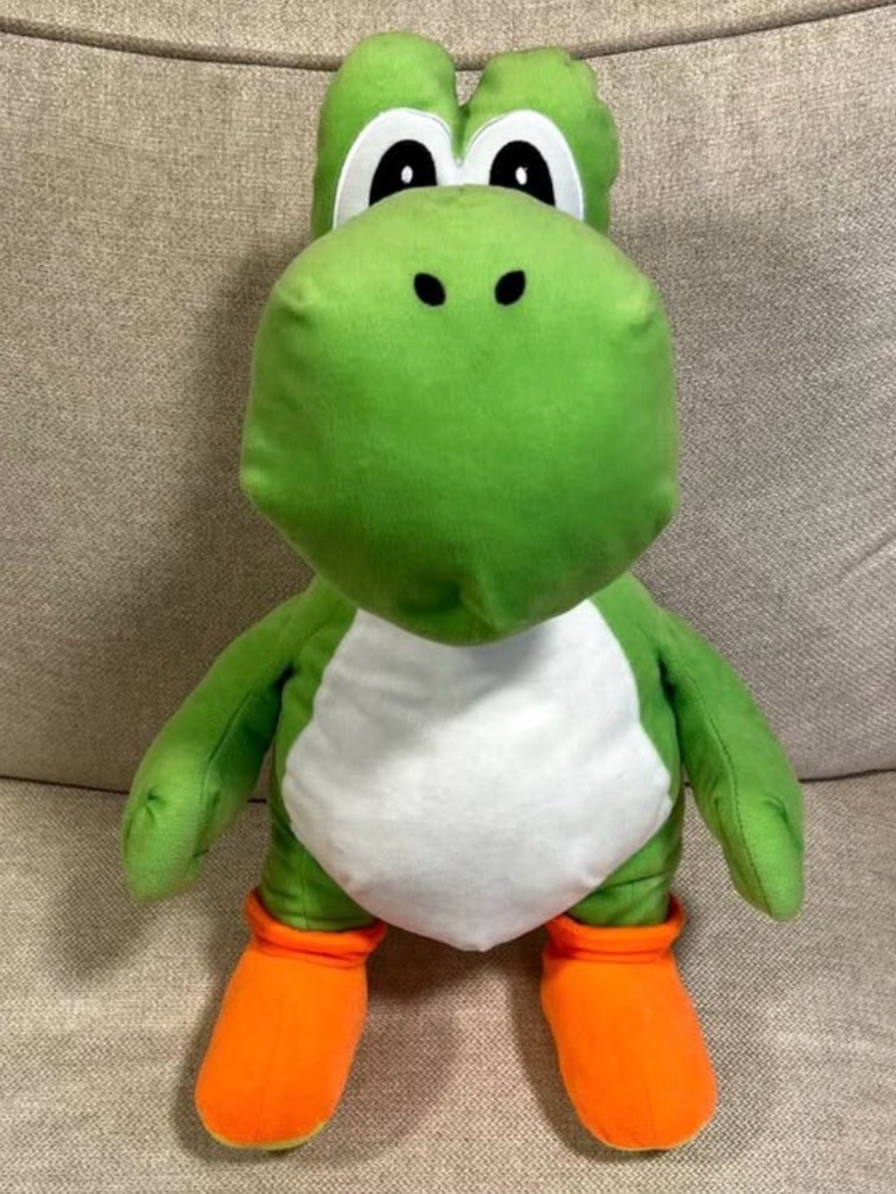 Super Mario Yoshi Hideaway Pillow Buddy Plush 20” Stuffed Animal Storage Pocket
